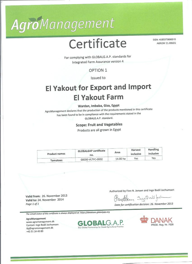 El Yakot for Import & Export
